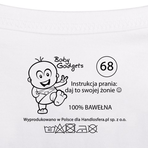 Baby Instructions body z instrukcją tu ręka noga