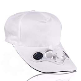 Czapka z wiatraczkiem Biały daszkiem na upały