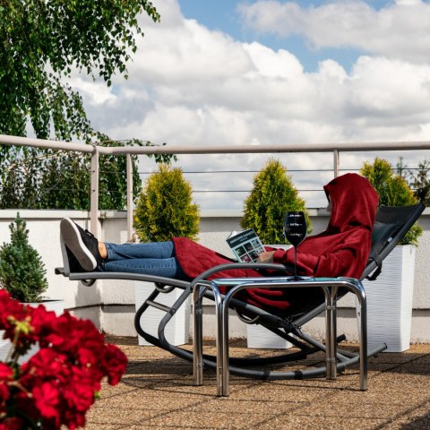 Bluzair Bluza Koc Hoodie Oversize Polska Bordowy