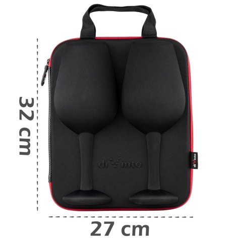 Etui z kieliszkami diVinto Who cares do wina XXL