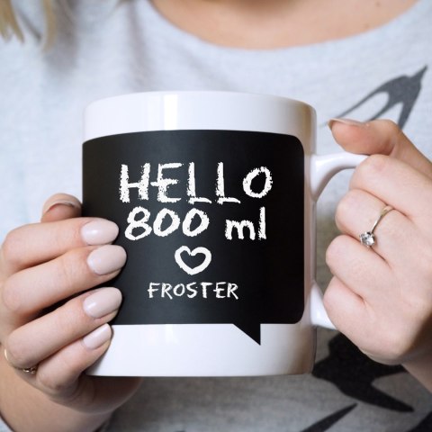 Gigantyczny Kubek Tablica z kredą do pisania