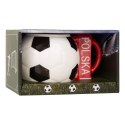 Sprintigo Kubek piłka z szalikiem - Polska - prezent dla piłkarza, kibica