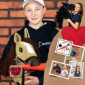 Skippi Hobby Horse z kantarem - Karmel - A3 HH - prezent na dzień dziecka