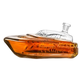 Karafka Yacht 1L - akcesoria do whisky - w kształcie luksusowego jacht -u