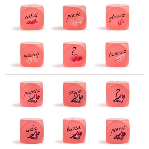 Kości miłości świecące w ciemności do gry wstępnej