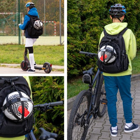 Uchwyt na piłkę Sprintigo - czarny - prezent dla młodego sportowca