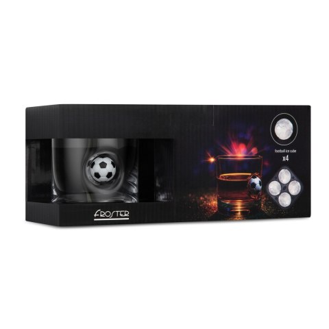 Zestaw Kibica - szklanka do whisky z piłką i forma do lodu piłki