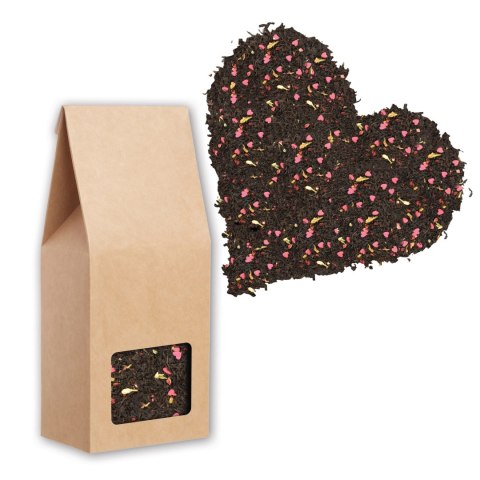 Zestaw Prezentowy dla Mamy - Serce - Filiżanka serce, herbata z sercami