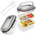 Śniadaniówka LUNCH BOX ze sztućcami 21 x 14,5 x 8cm biały PJM44B